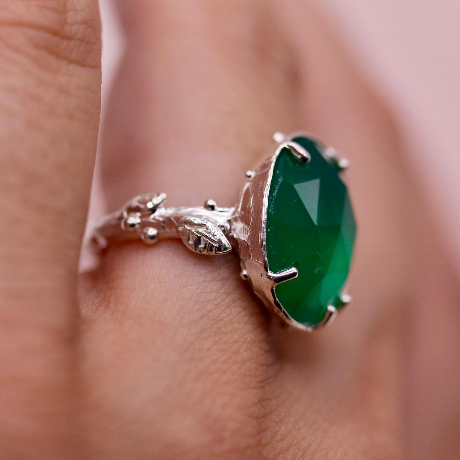 Anello Uno di Uno con onice verde - immagine 6