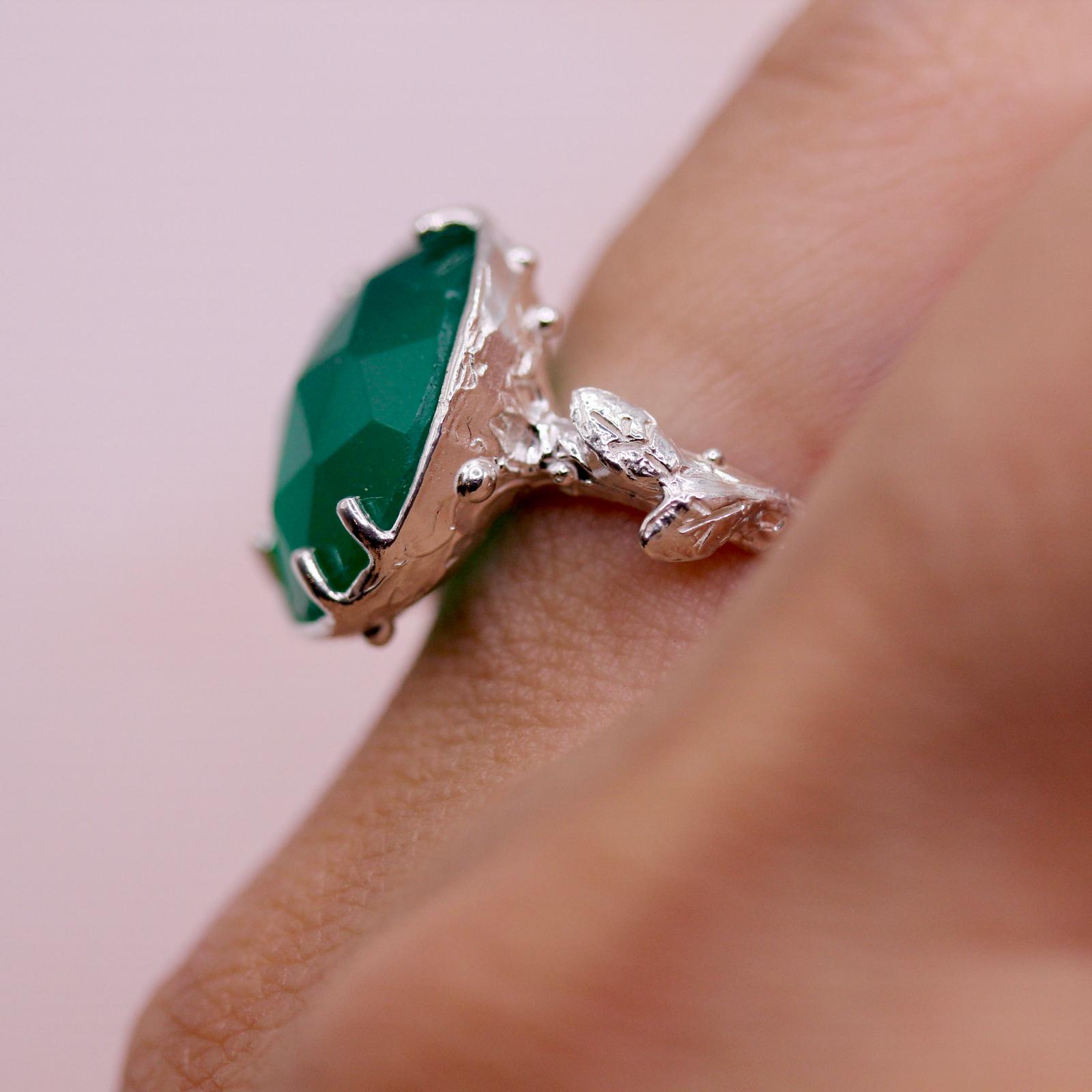 Anello Uno di Uno con onice verde - immagine 5