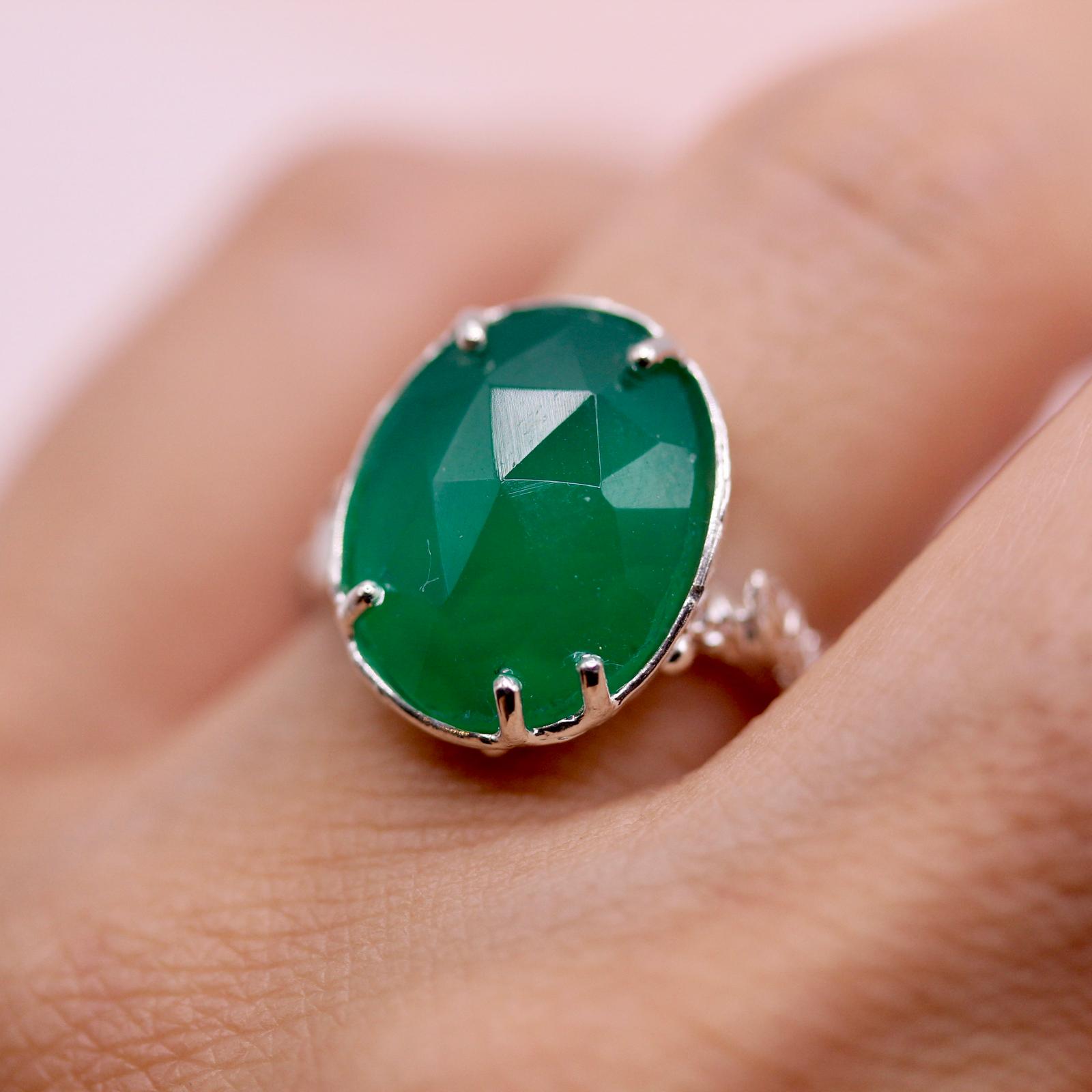 Anello Uno di Uno con onice verde - immagine 2